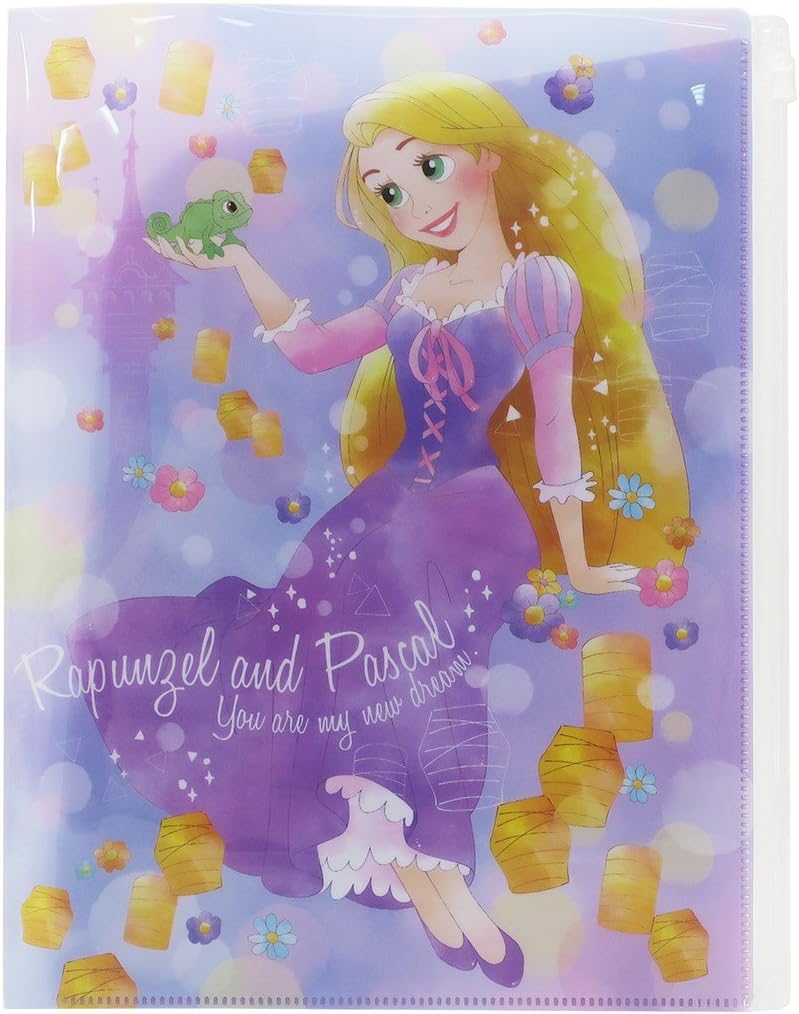 delfino 迪士尼 文件夹6 1袋 长发公主 紫色