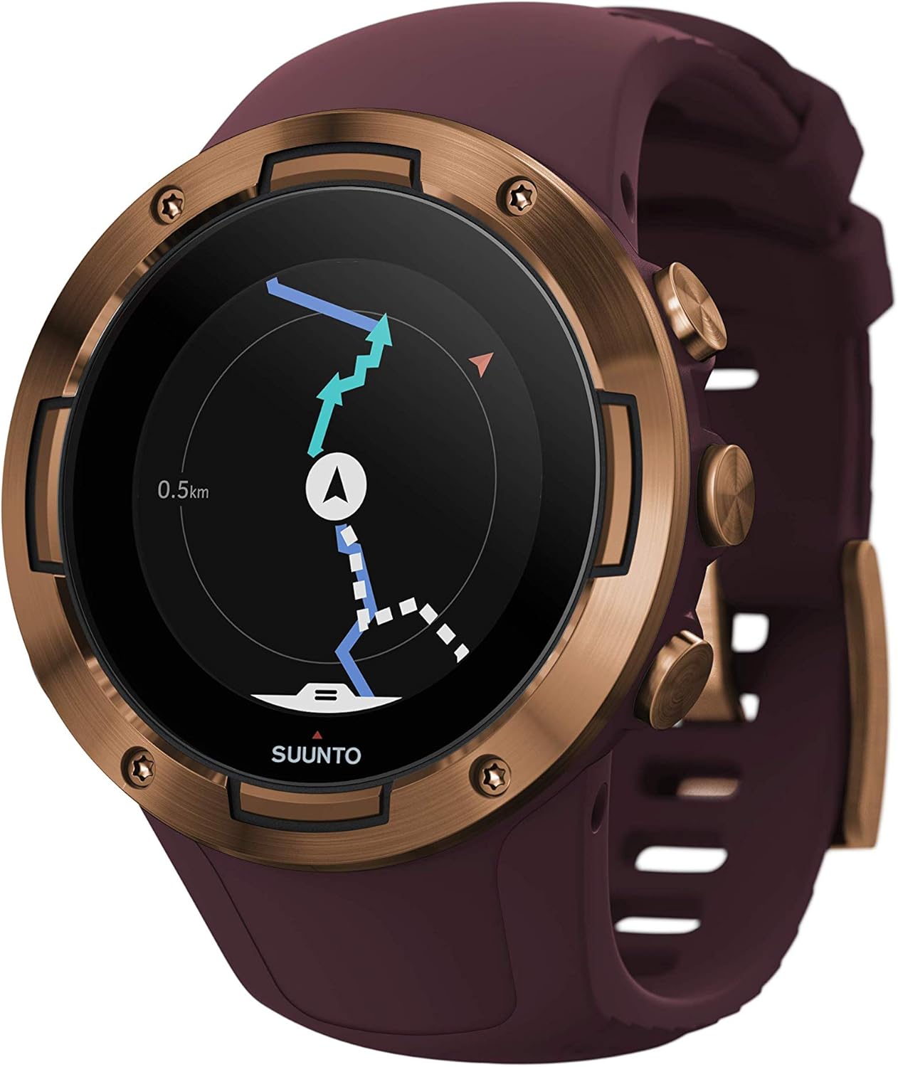 suunto 5 多种运动 gps 手表,腕带心率传感器