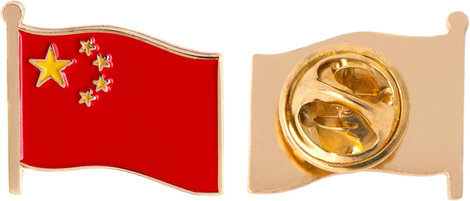 中国国家国旗胸针 made of metal 纪念品