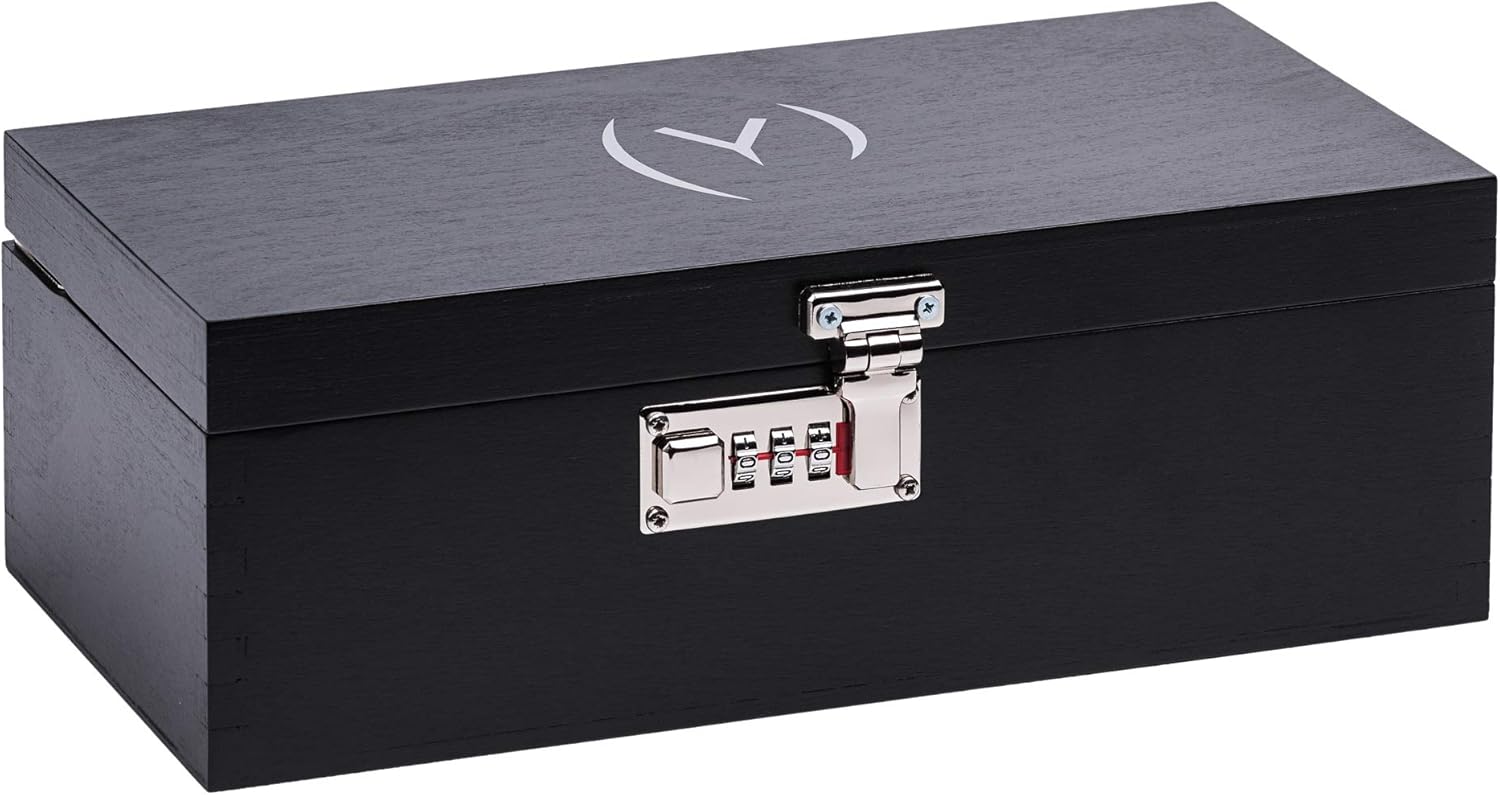 openmity 秘密储物锁盒 带密码 - *地隐藏您的珍贵玩具 黑色