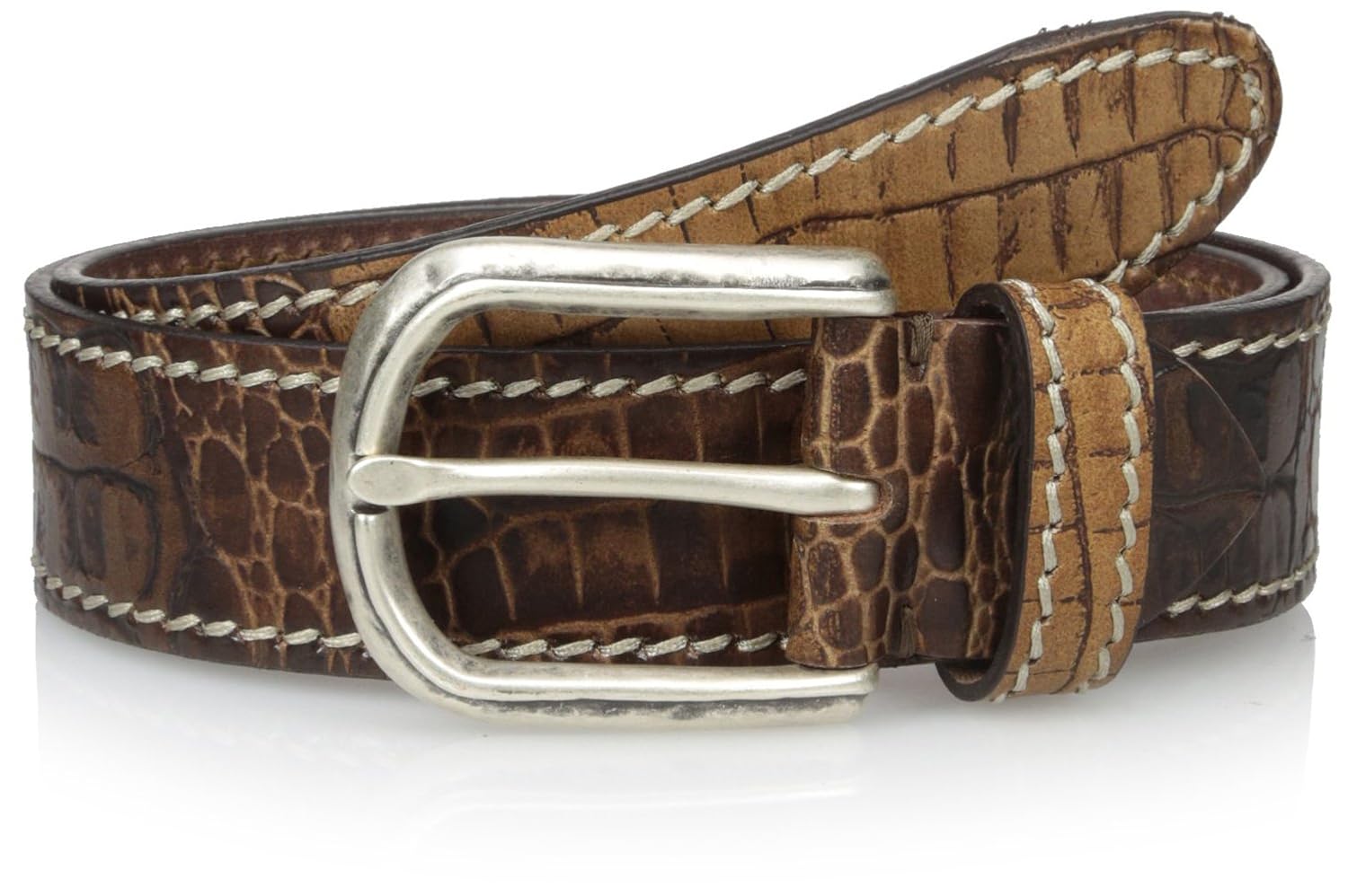 bolliver 男式印花鳄鱼皮带