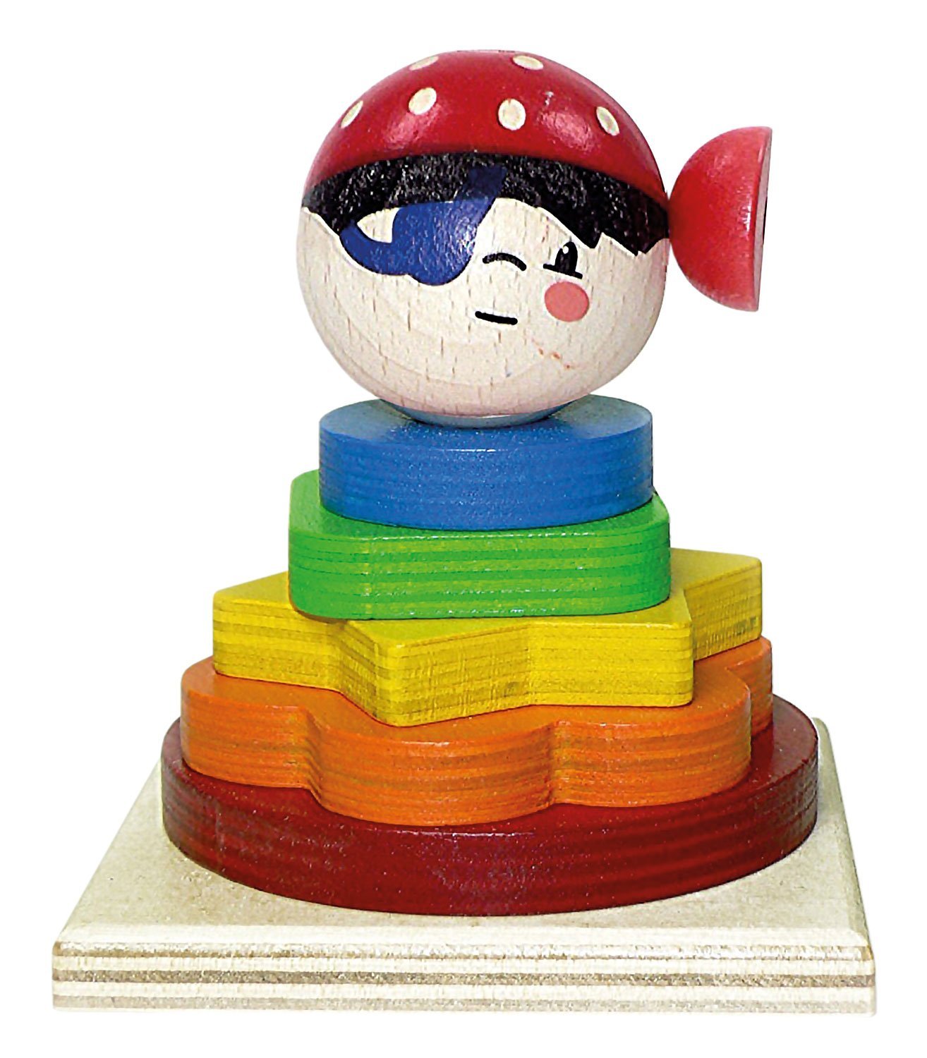 hess 木制海盗堆叠婴儿玩具