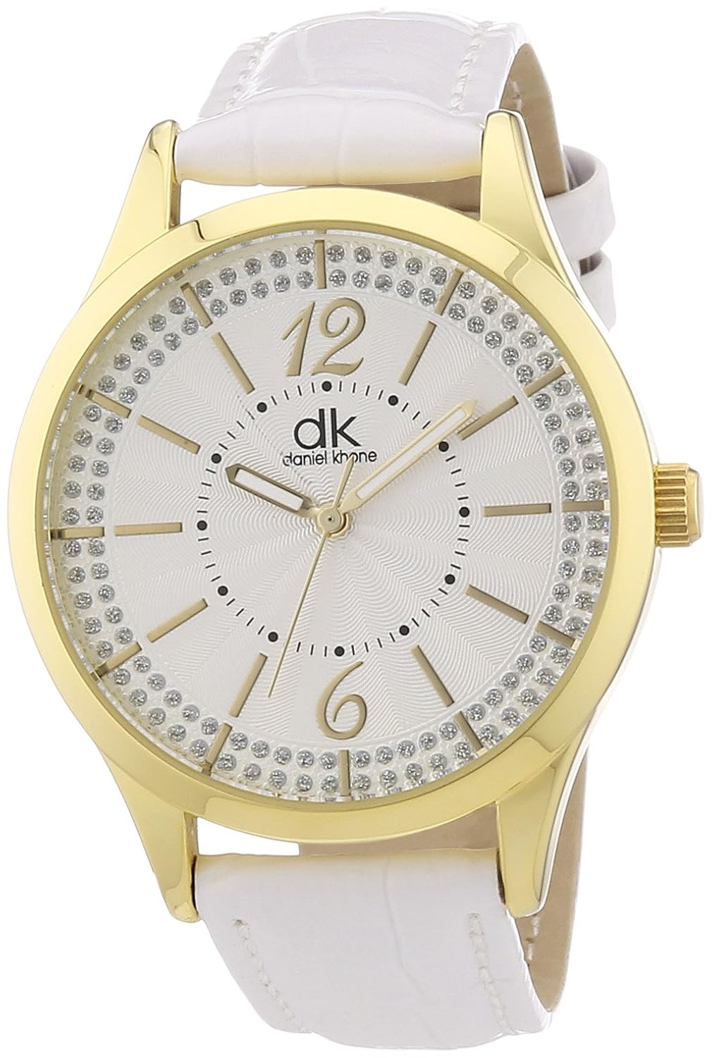 dk 女式石英手表女人 dkla-90662 – 41 l 升,带有皮革带