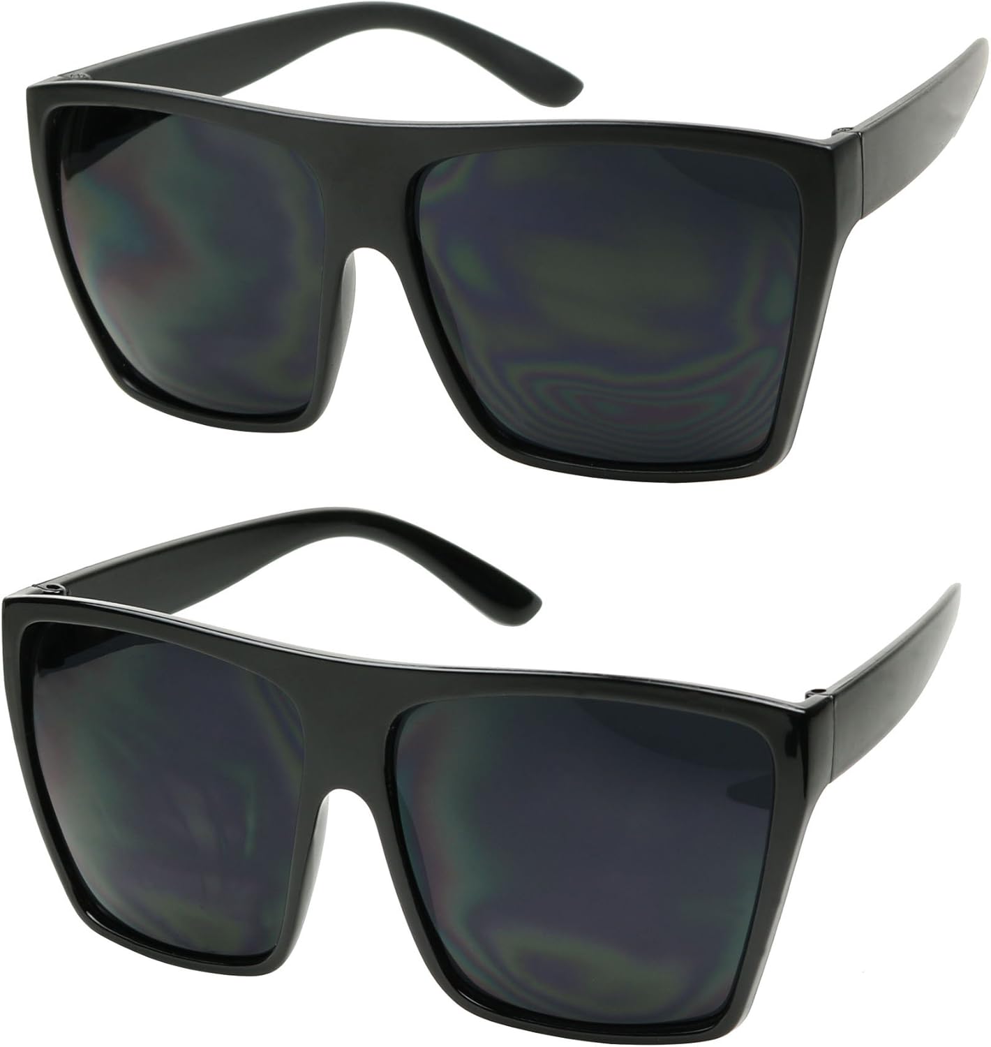 shadyveu - 大号 xl 方形 trapezoid 形状超大时尚太阳镜