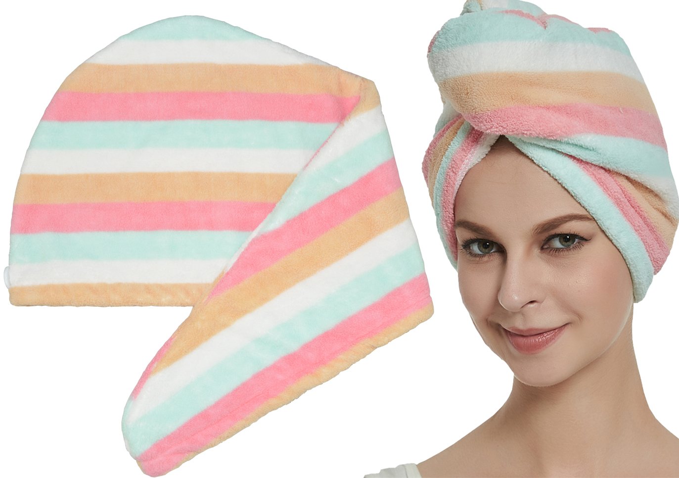 hopeshine 女式柔软淋浴*毛巾 twist *头巾披肩 drying 盖 great gift