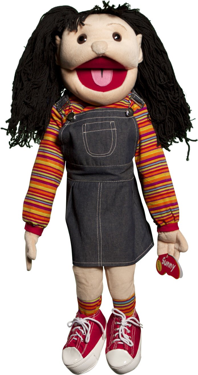 sunny toys 28 英寸拉美裔女孩套头牛仔裤全身木偶