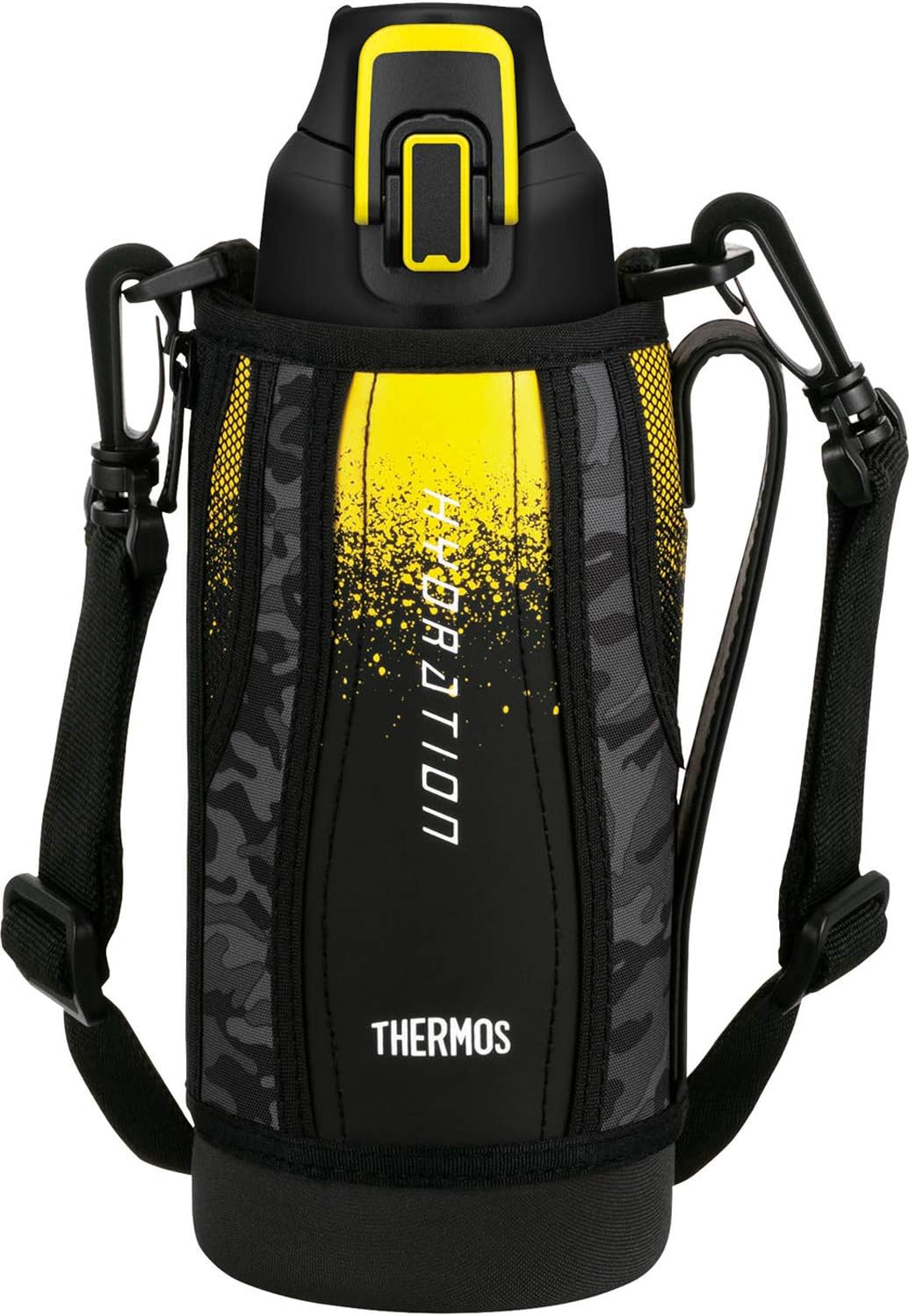 thermos 膳魔师 水杯 真空隔热运动水杯 0.8升 fht-800f 黑色迷彩 0.