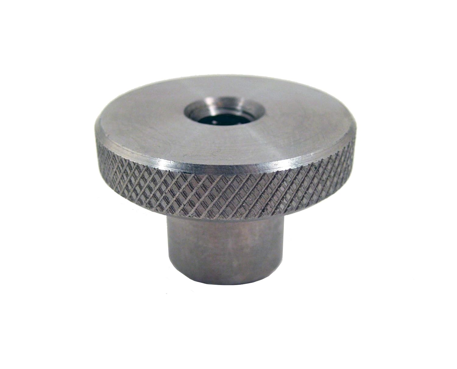 jw winco 不锈钢 303 圆形夹紧旋钮,滚花,螺纹通孔,螺纹尺寸 0.