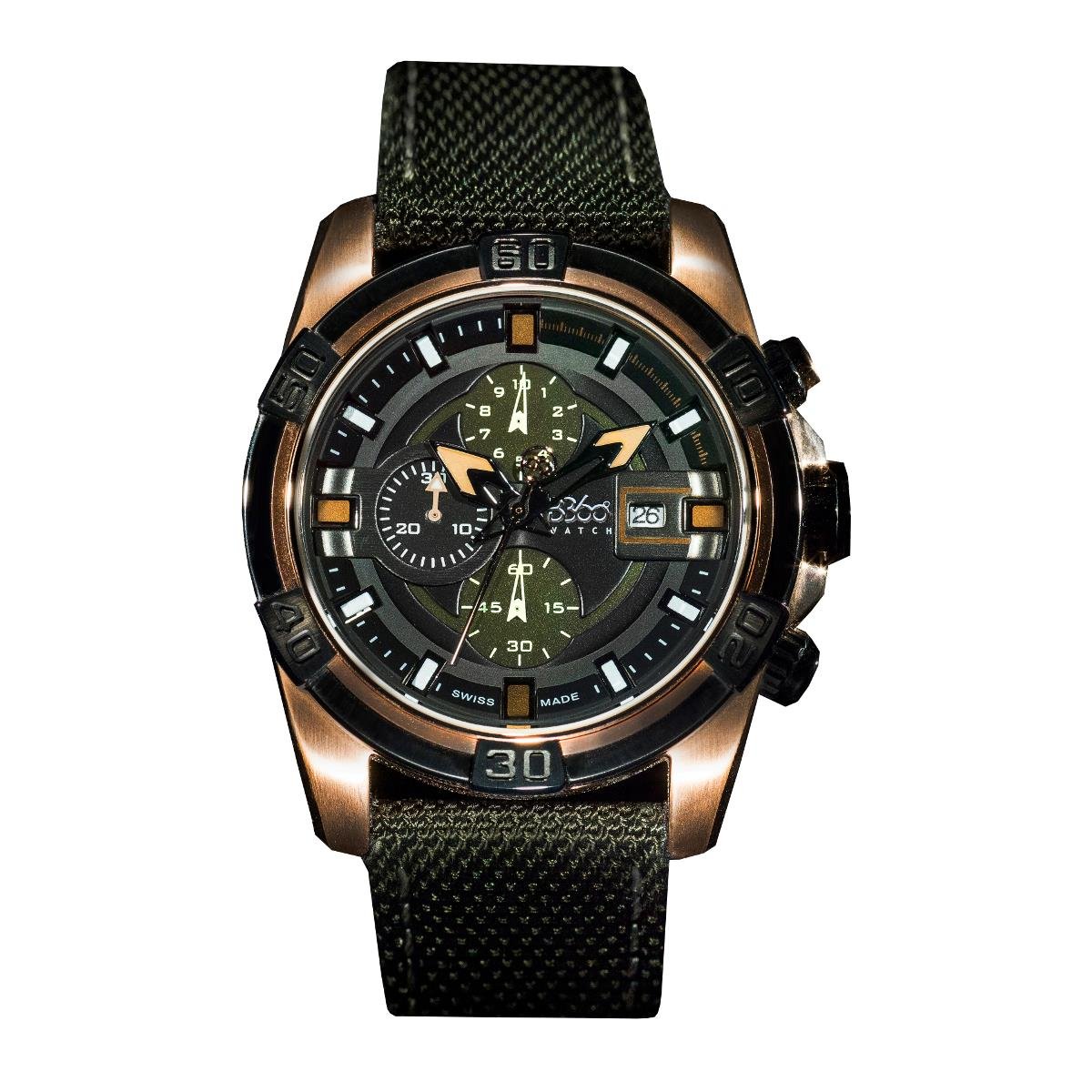 b360 手表中性款石英手表模拟显示和表带 2000002