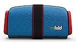 mifold Grab-and-Go Car Booster Seat, Denim Blue