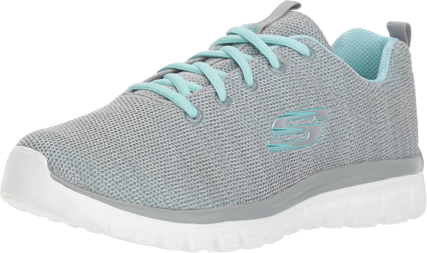 skechers 斯凯奇 skechers sport系列 女 绑带运动鞋 12614-bkw