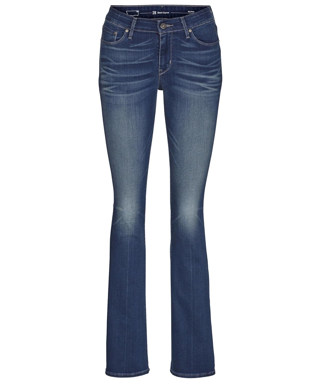 李维斯女士牛仔裤0001 demi curve 靴型 , 57770 blau 28w