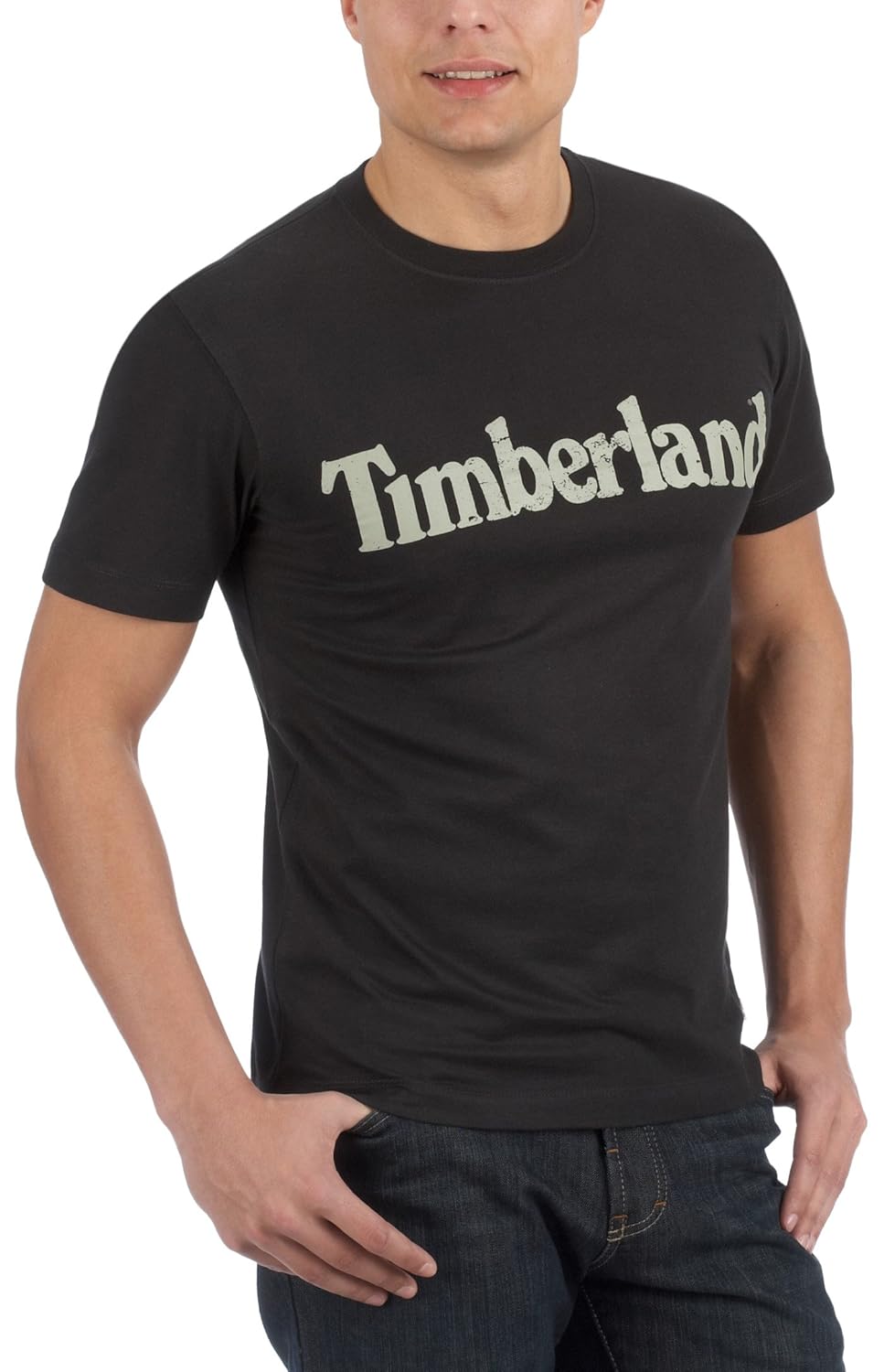timberland ss 线性商标茶35427 – 001男士 t 恤 schwarz 48