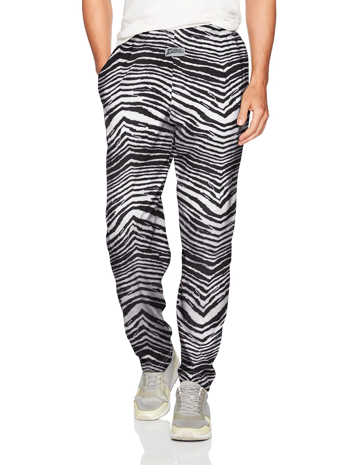 zubaz 经典斑马纹印花运动休闲裤