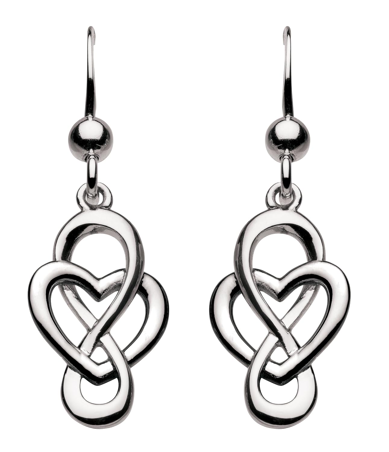 heritage 纯银凯尔特环心形耳坠