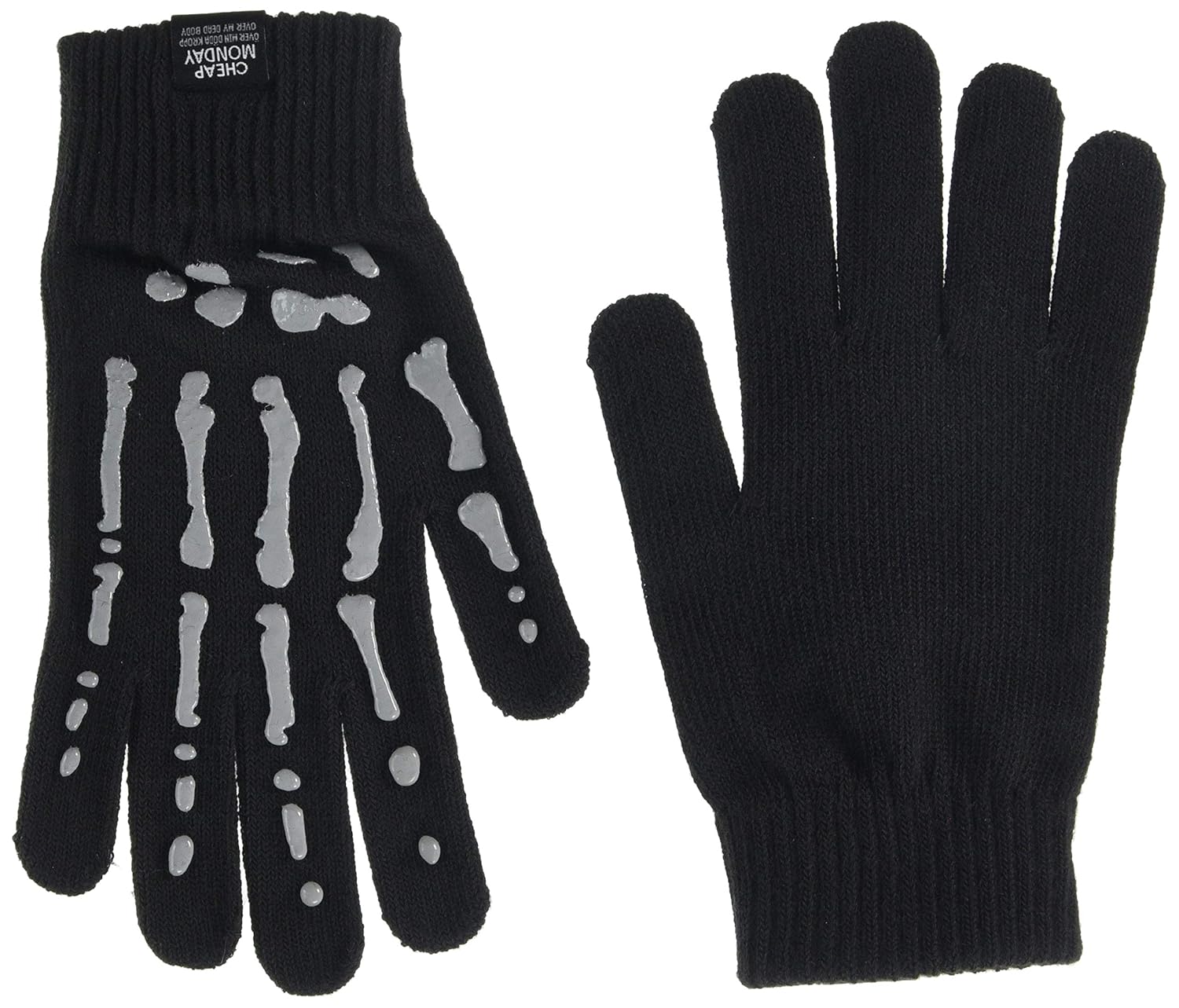 cheap monday 男式魔术手套骷髅手黑色,均码(尺码:均码)