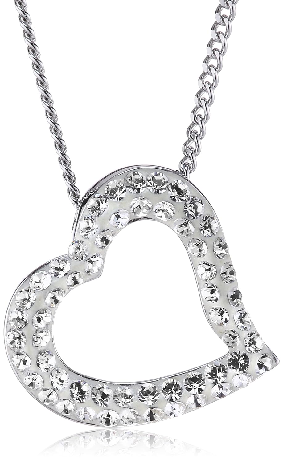 swarovski 施华洛世奇 女士简约心形仿水晶吊坠项链锁骨1071200