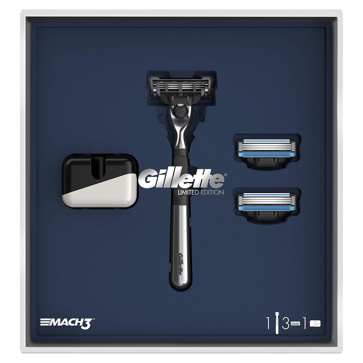 gillette 吉列 mach 3 男士剃须刀,限量版,包含2片刀片