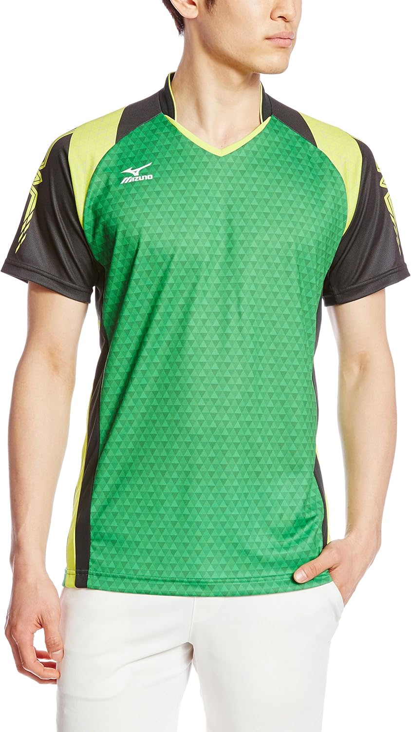 mizuno 羽毛球服 比赛用衬衫 72ma7005[中性] 绿色 s