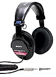 Sony 索尼 MDRV6 录音棚监听耳机，带有CCAW音圈 折叠降噪有线