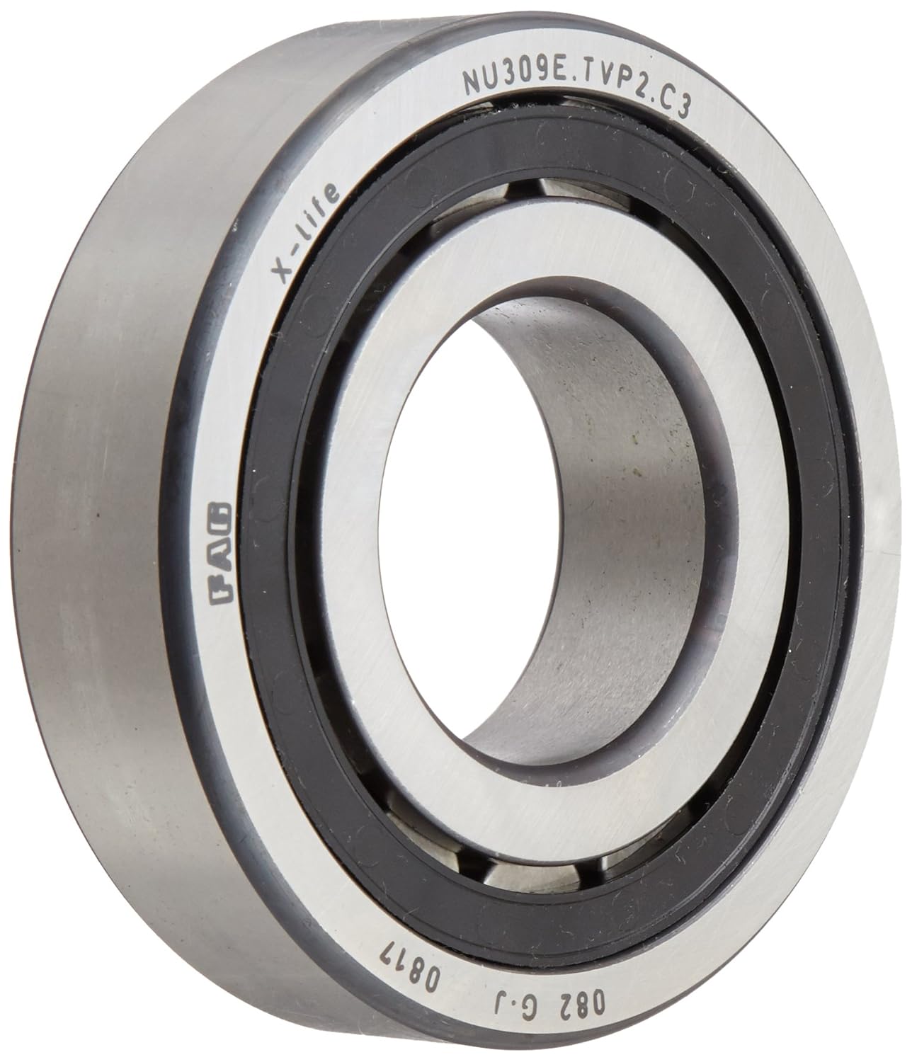 fag nj309e-tvp2-c3 圆柱轴承,单排直孔,可拆卸内环,凸缘,高容量,聚