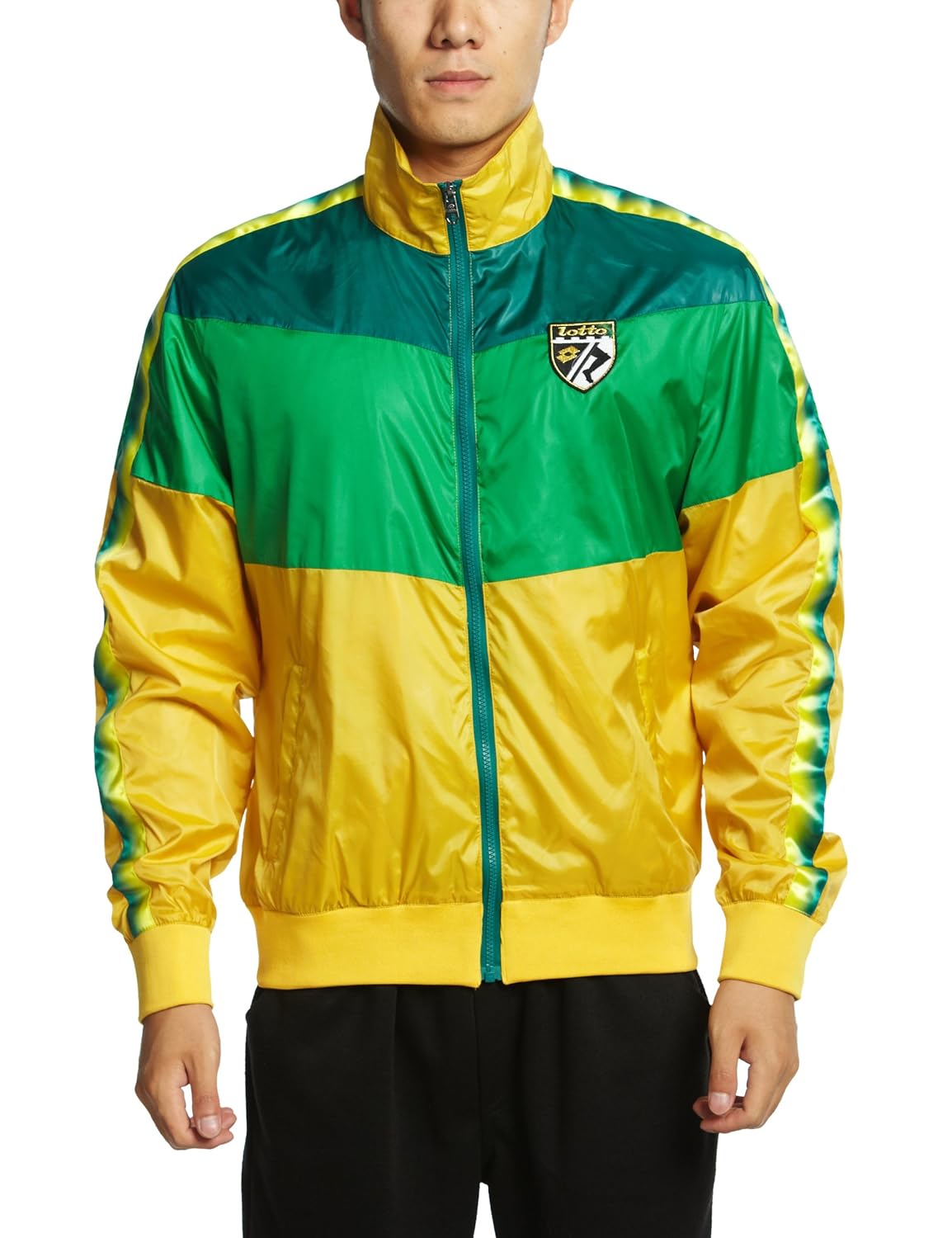 lotto 乐途 足球系列 男式 夹克 ejde009-3 湖影绿 l