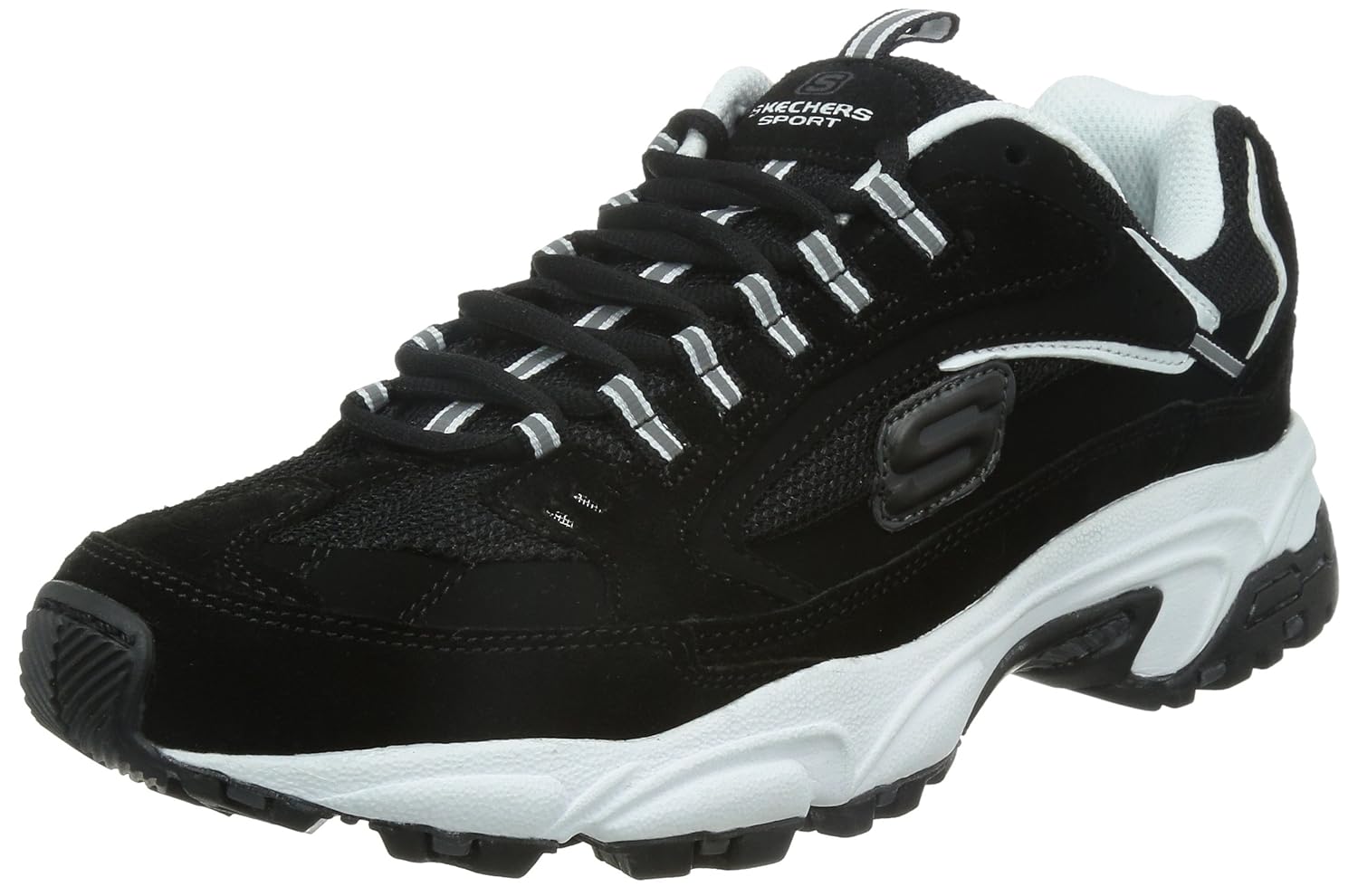 skechers 斯凯奇 sport系列 男 时尚复古拼接绑带休闲运动鞋 999688