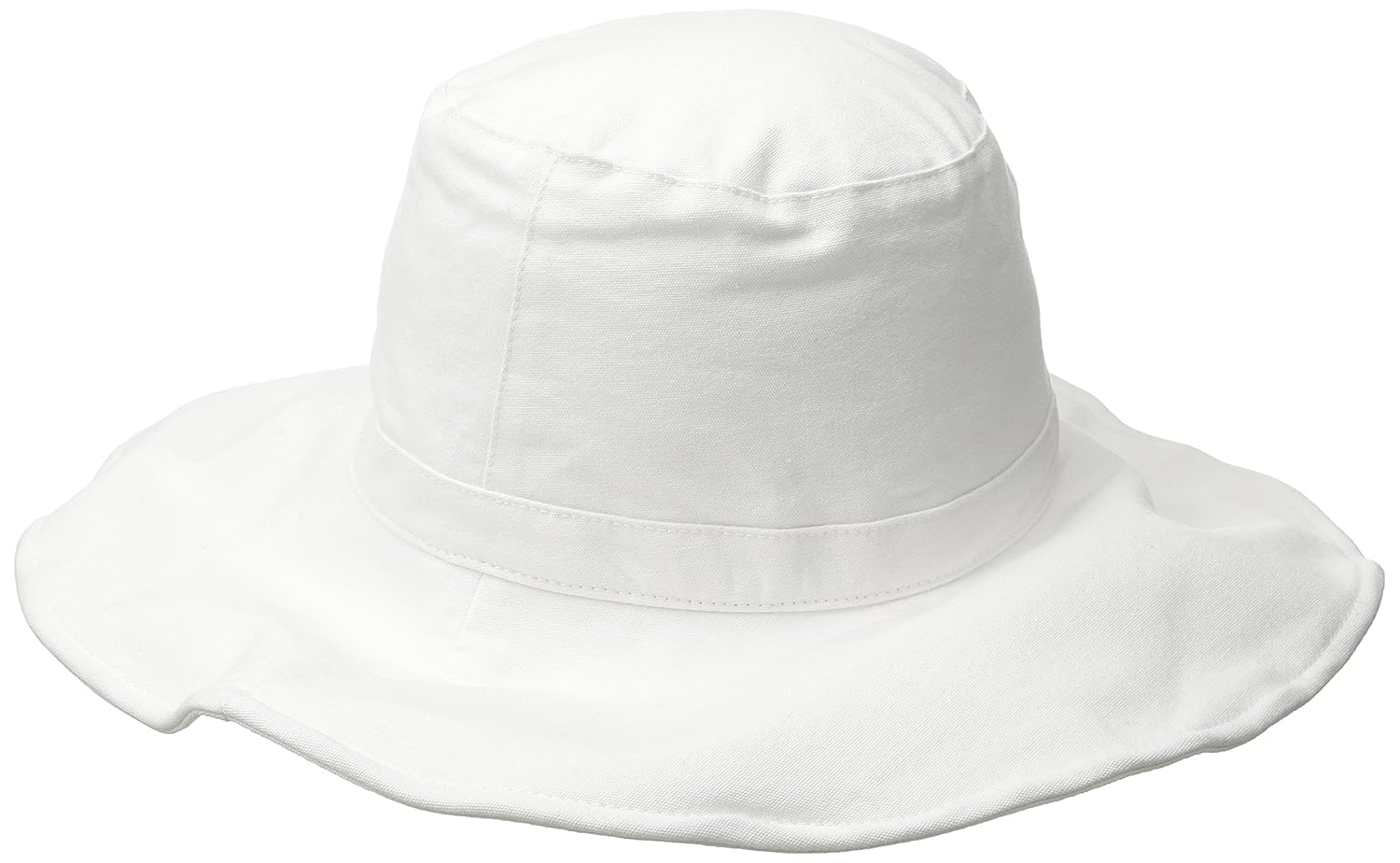 hat attack 女式帆布帽子透明帽檐带可调节估算 白色 one size