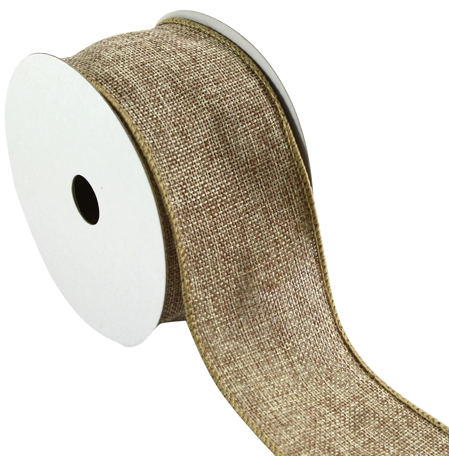 kel-toy 有线人造粗麻布带 天然 2.5 inch rdjb62-12