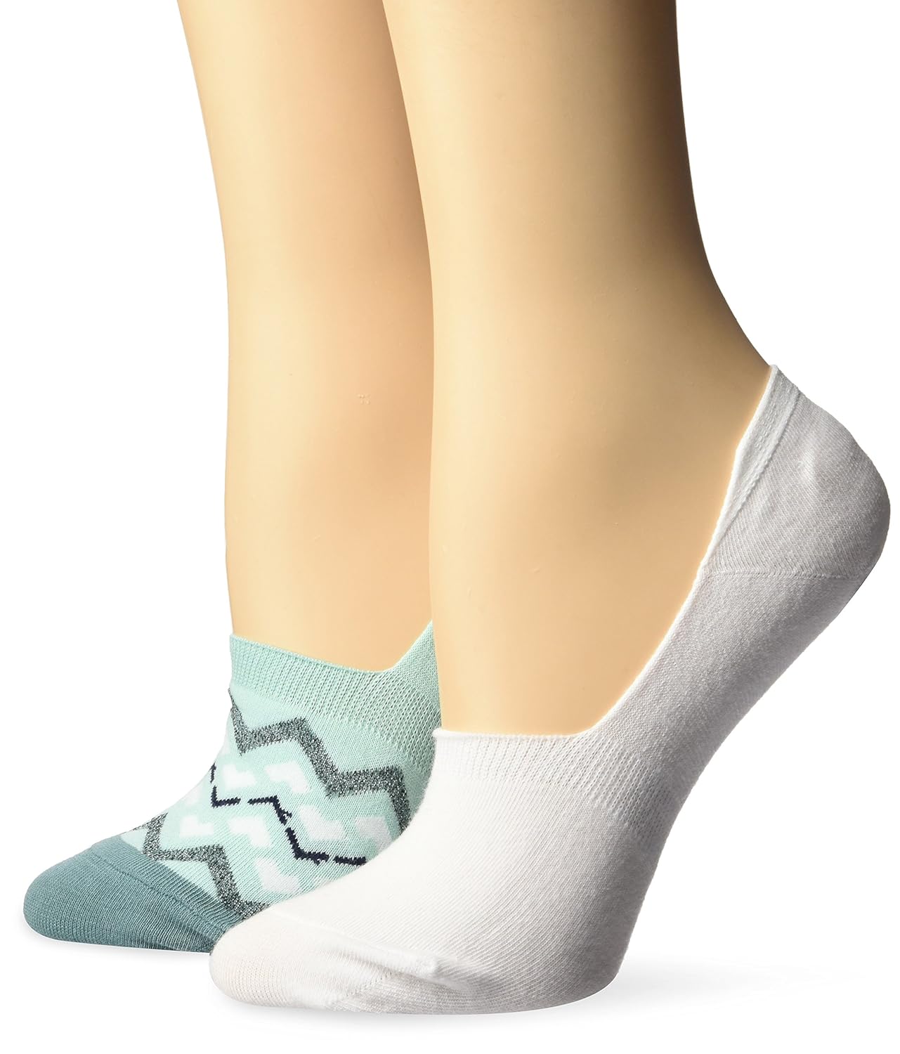 keds 女式 lurex 印花运动鞋内衬短袜 2 双装