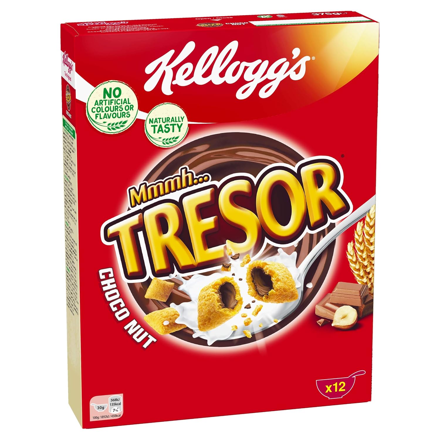 kelloggs mmmh tresor choco nut, 7er pack (7x 375 g)