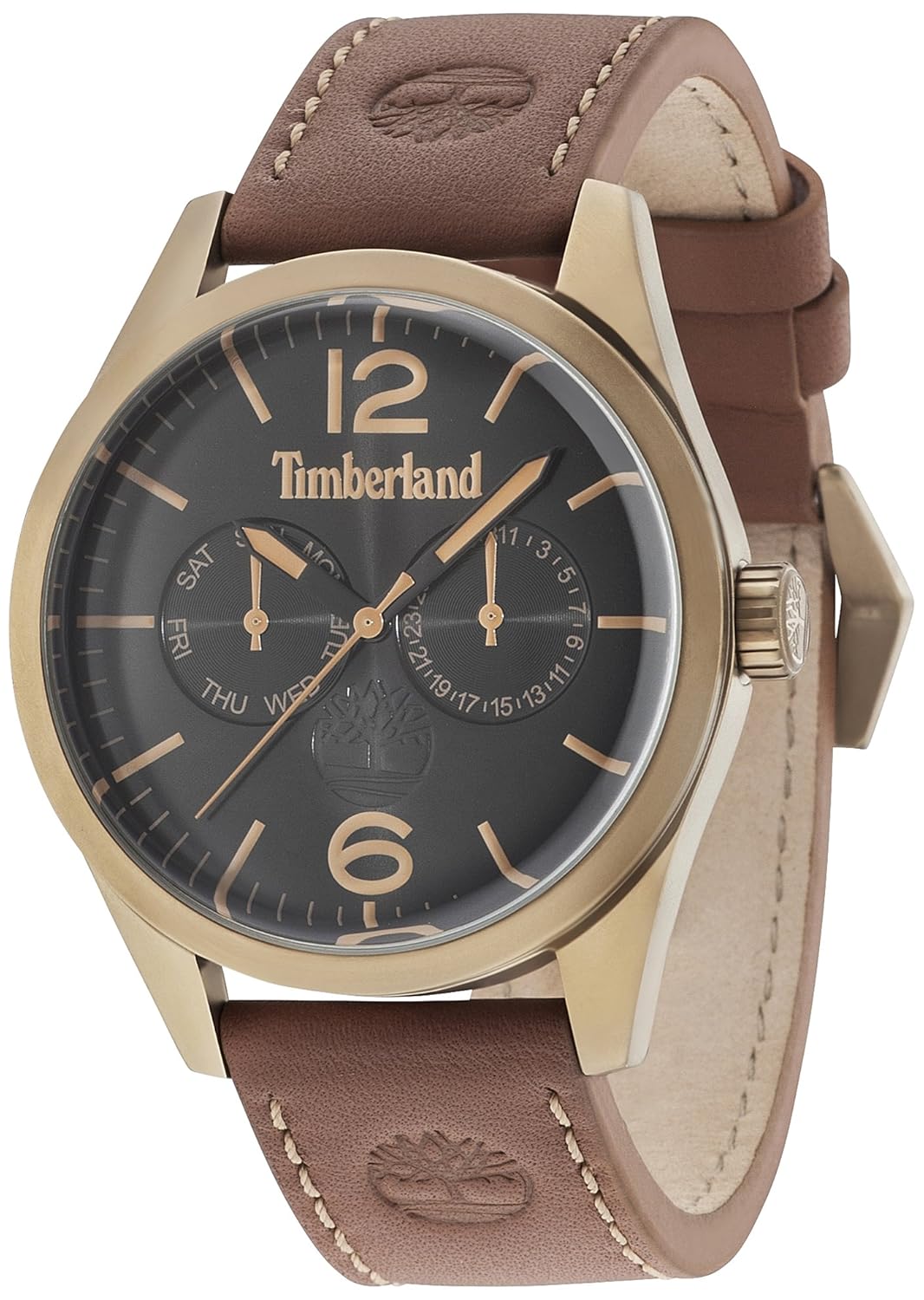 timberland 添柏岚男式模拟石英手表皮革表带 15018jsk/02