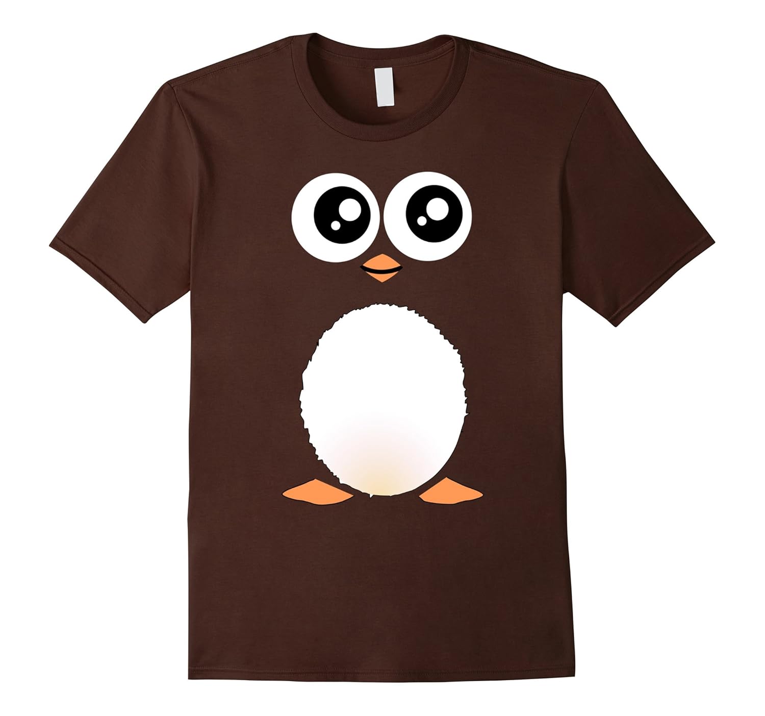 可爱企鹅 t 恤– sweet 卡通 cartoony 动物 t 恤 棕色 male 3xl
