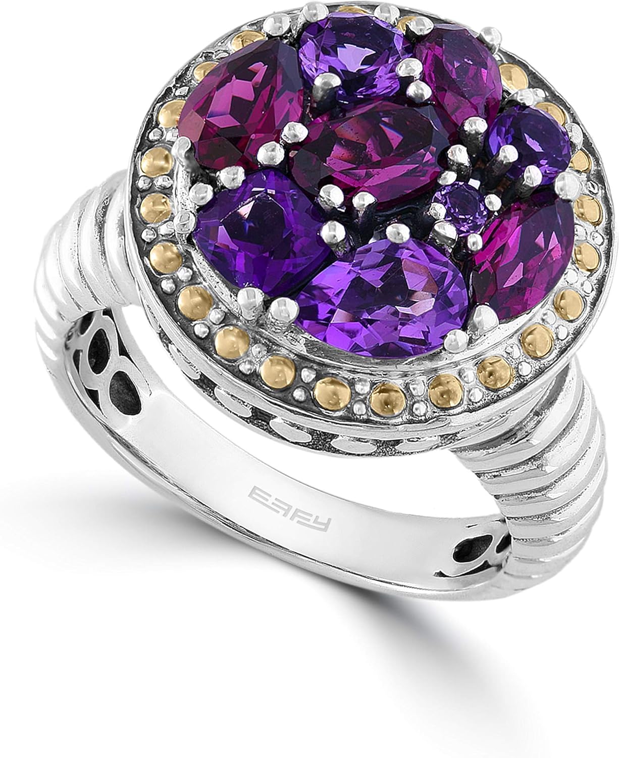 effy 925 纯银/18k 黄金 amethyst,红宝石戒指-珠宝首饰-亚马逊中国