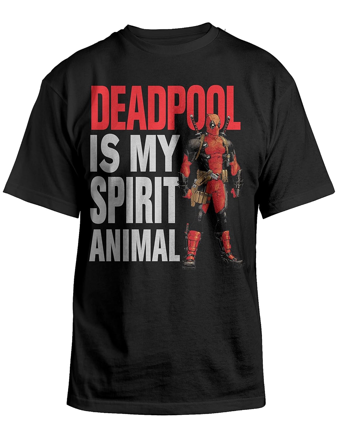 deadpool is my spirit animal 男式黑色 t 恤 xxl