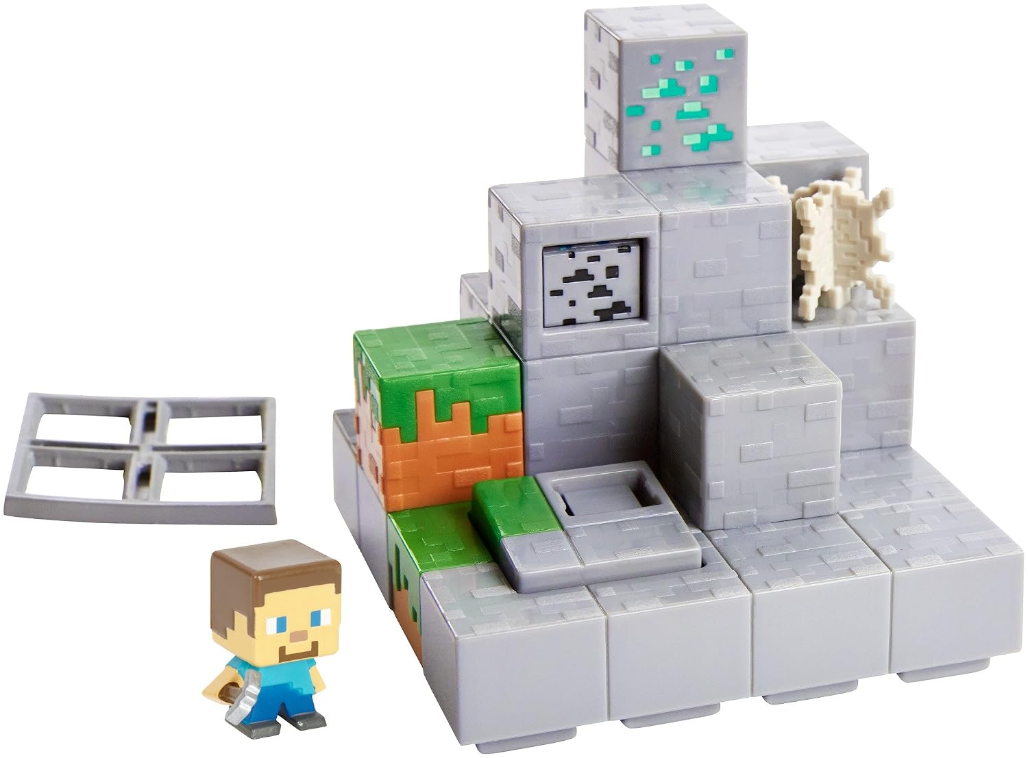 minecraft 迷你人物挖掘山环境套装 - 玩具 - 亚马逊中国-海外购 美亚