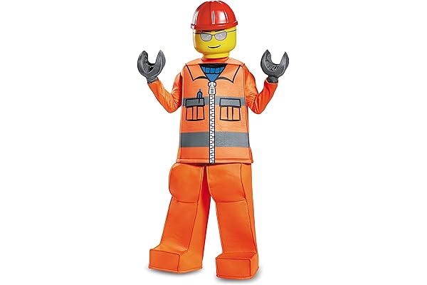 伪装乐高建筑工人威望服装,橙色,l 码(10-12) - 玩具 - 亚马逊中国