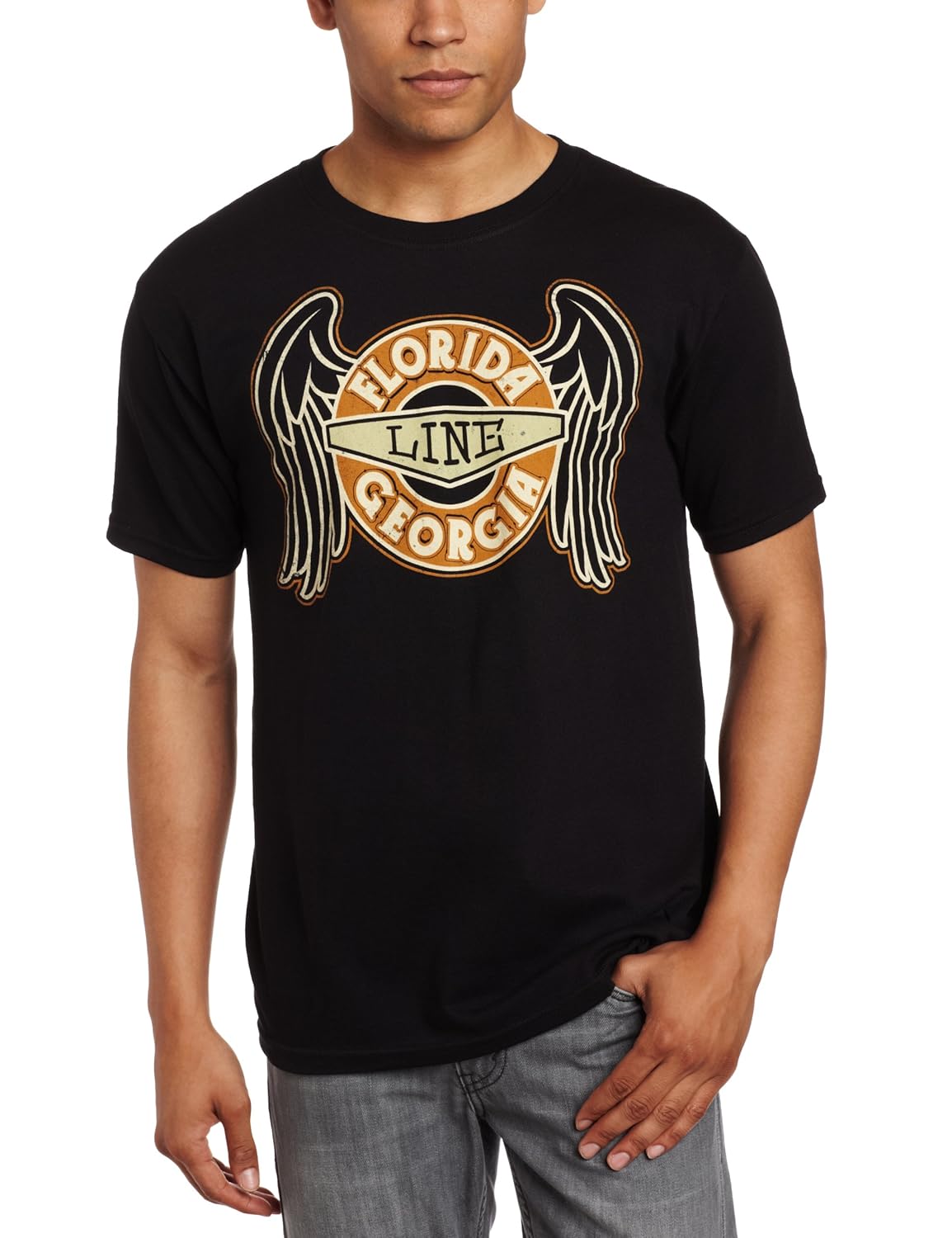 fea 男士 florida georgia line ring with wings mens tee 短袖 黑色