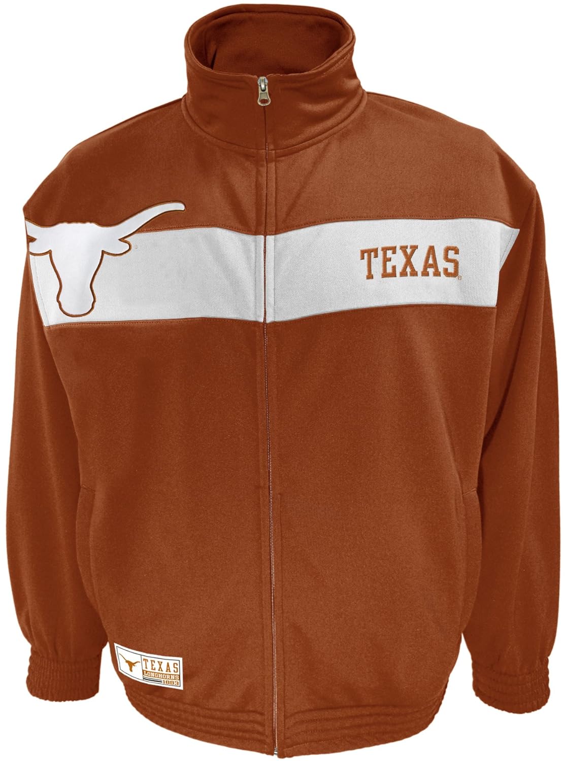 ncaa mens texas longhorns victory march full zip jacket (true