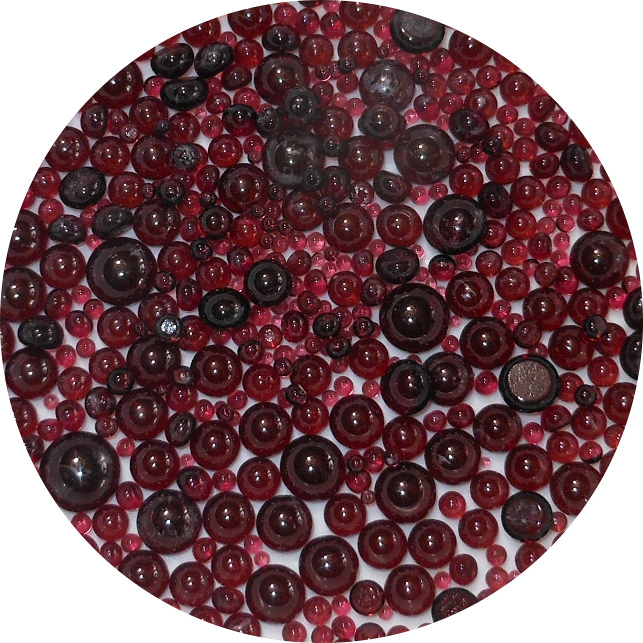 浅紫色透明 frit 球– 96 coe – made from 系统96玻璃