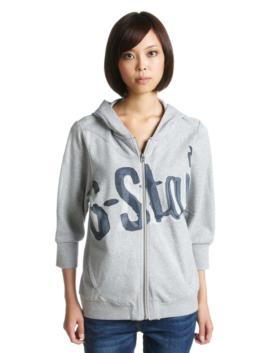 g-star raw rodeo 带帽背心马紕2/ 4sleeves 95100–827–906 灰色 m