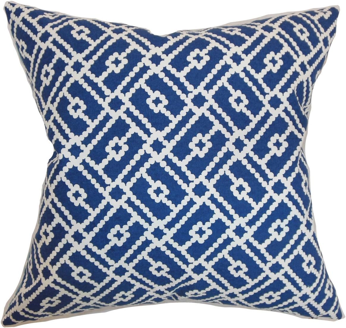 枕头系列 majkin 几何图案欧式枕套蓝色 蓝色 king/20" x 36" king-d