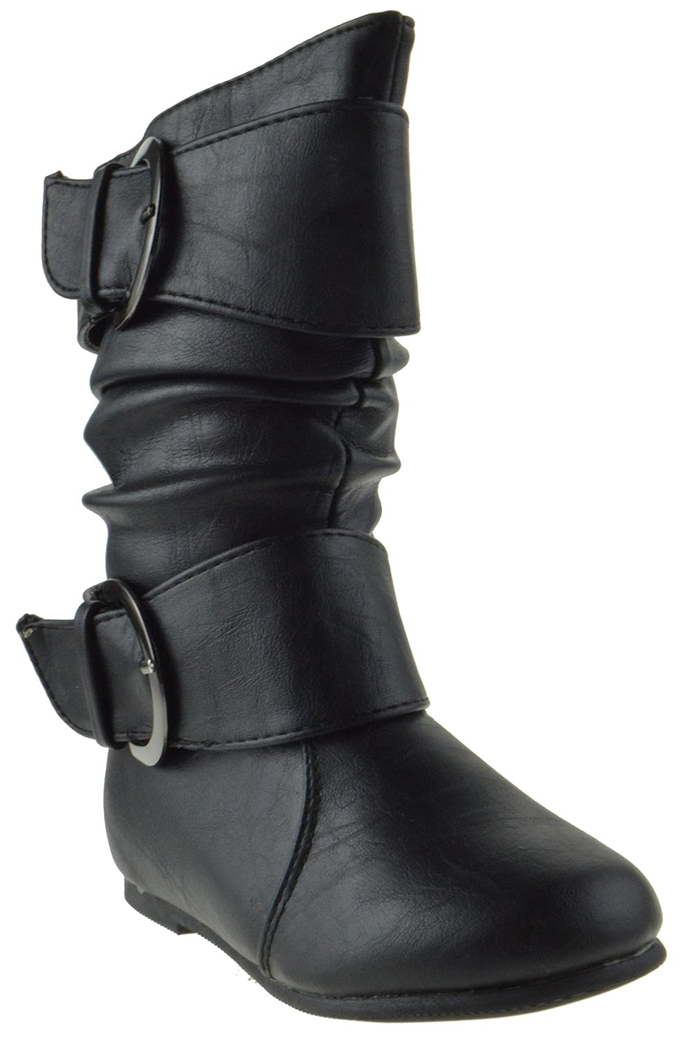 数据85k 小女孩下垂中筒靴黑色 黑色 1 m us 儿童