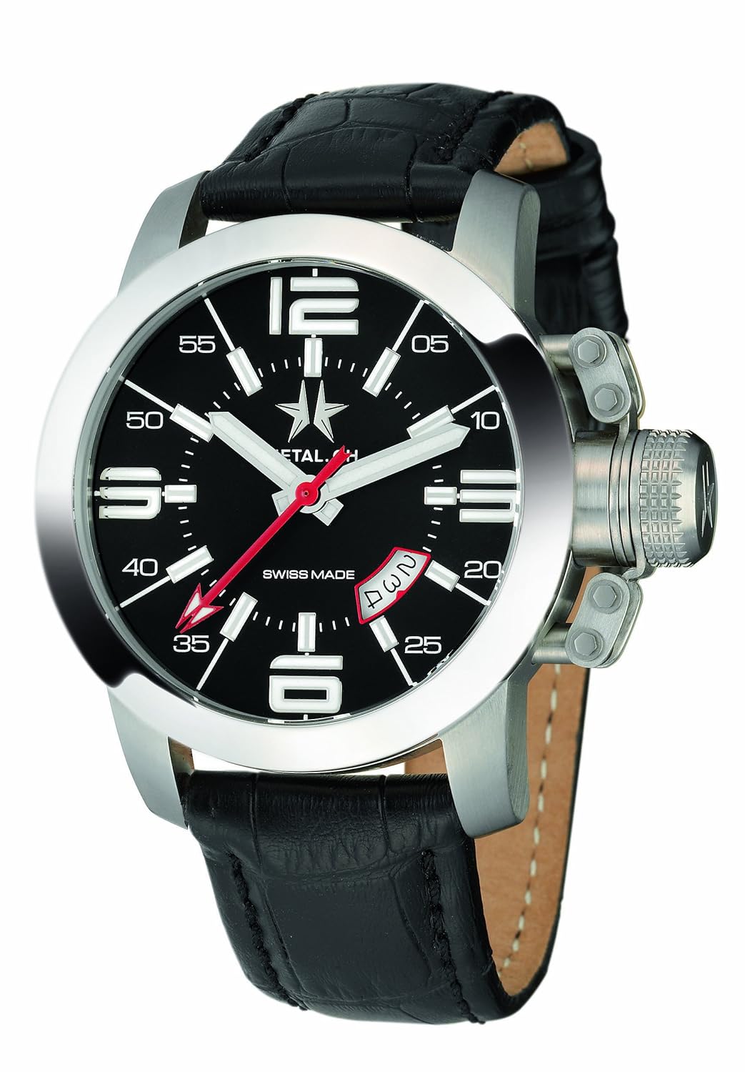 シーエイチ ] metal ch 手表字母黑色1120–44[ 正规进口商品 ] 1120