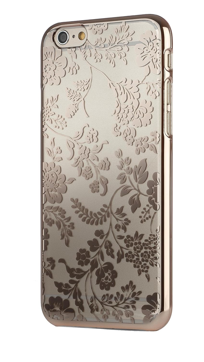 meliconi 镜面花手机壳 iphone 6 plus 超薄聚碳酸酯优雅表面金色