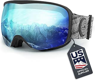 Wildhorn Cristo 滑雪护目镜 - 美国滑雪队官方供应商 - 男士、女士和青少年滑雪镜