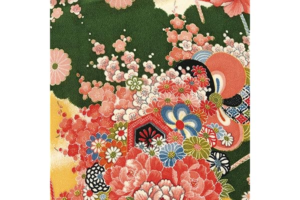 nbk 一越绉绸 友禅 古典图案 花 *系 宽约73厘米×10米切售 - 玩具