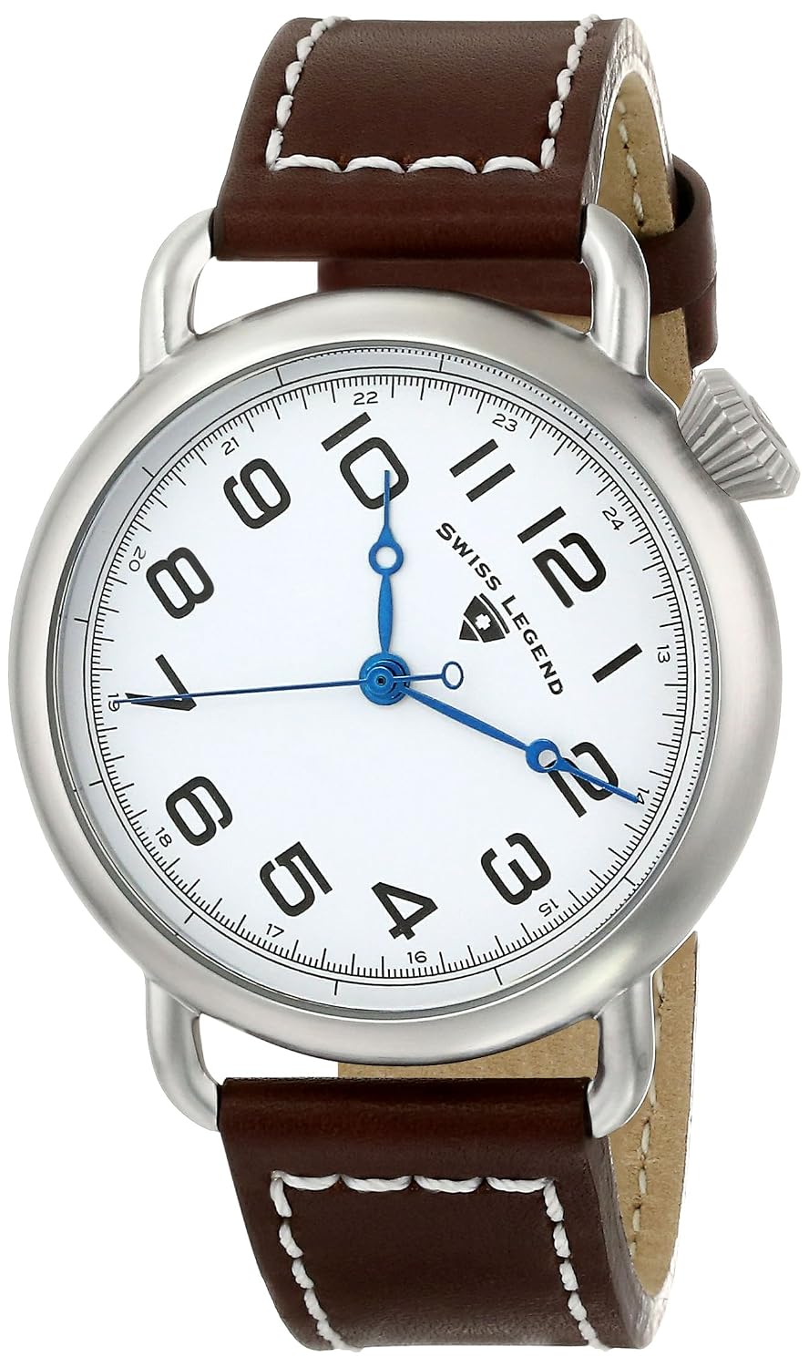 swiss legend mens 11008-02-brws frontier analo