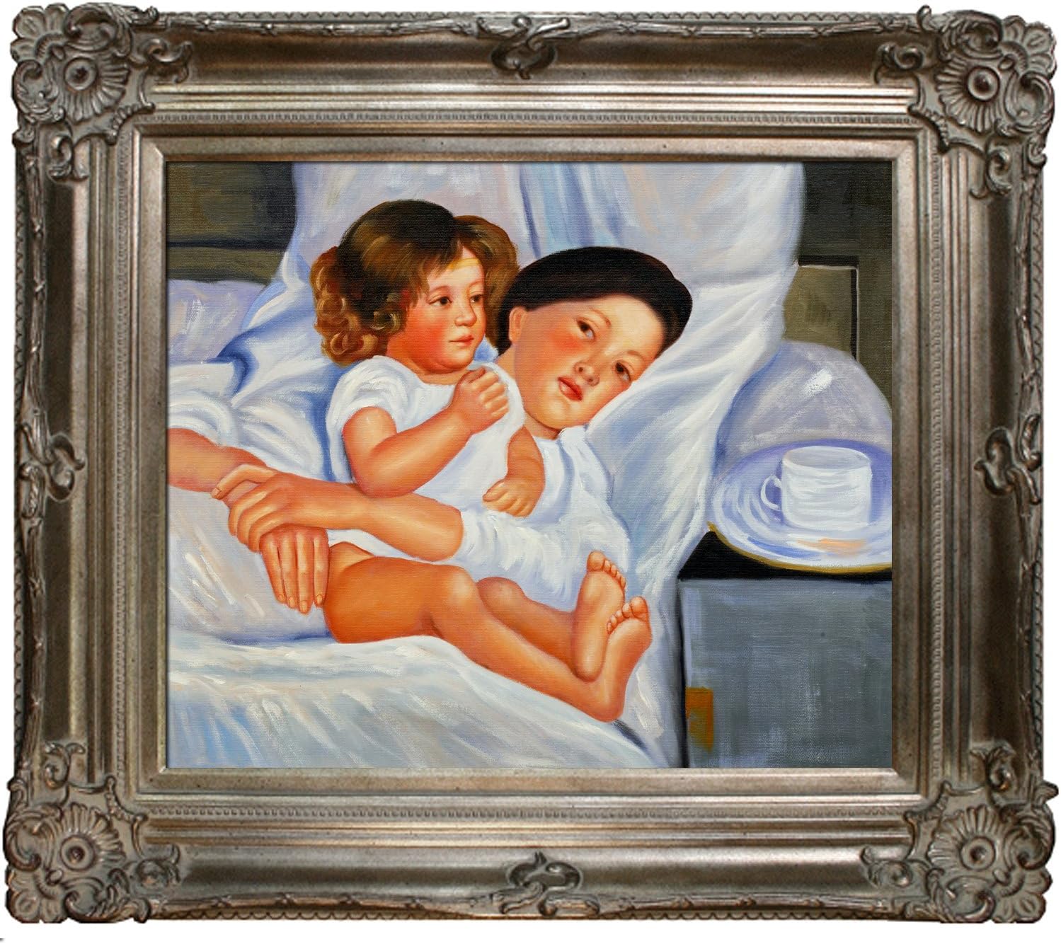 overstockart mary cassatt 婴儿早餐油画