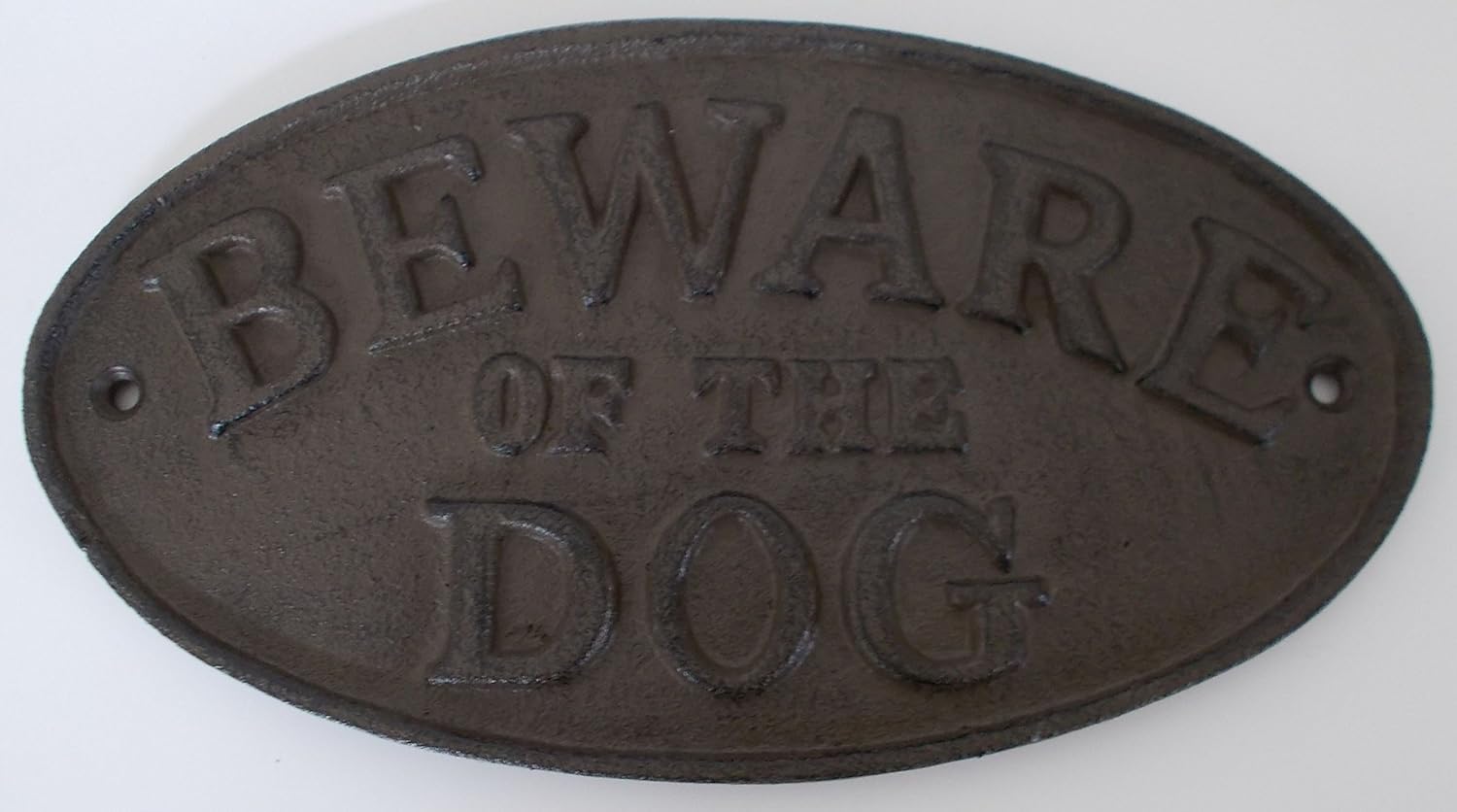 铸铁beware of the dog 标志